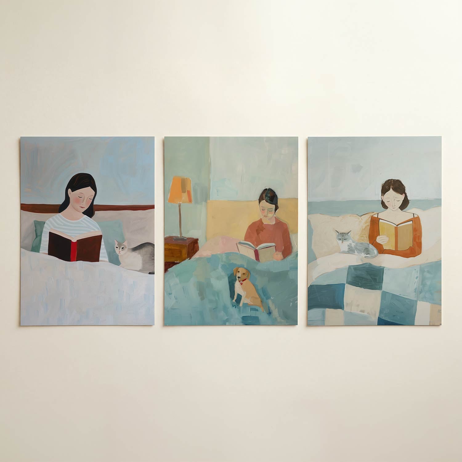 Rustige leeshoek Posterset