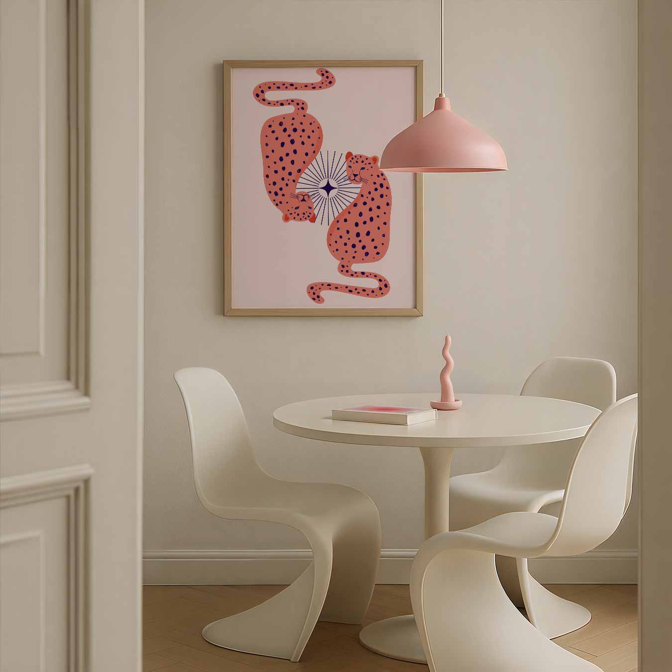 Stijlvolle Luipaard Dubbelganger Poster