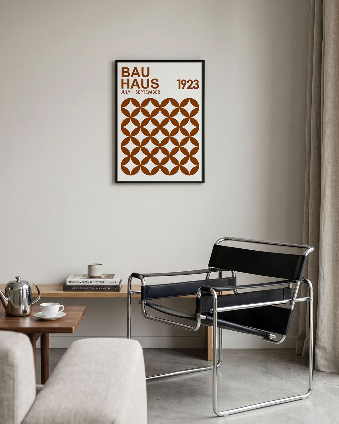 Cirkelpatroon en tekst Poster