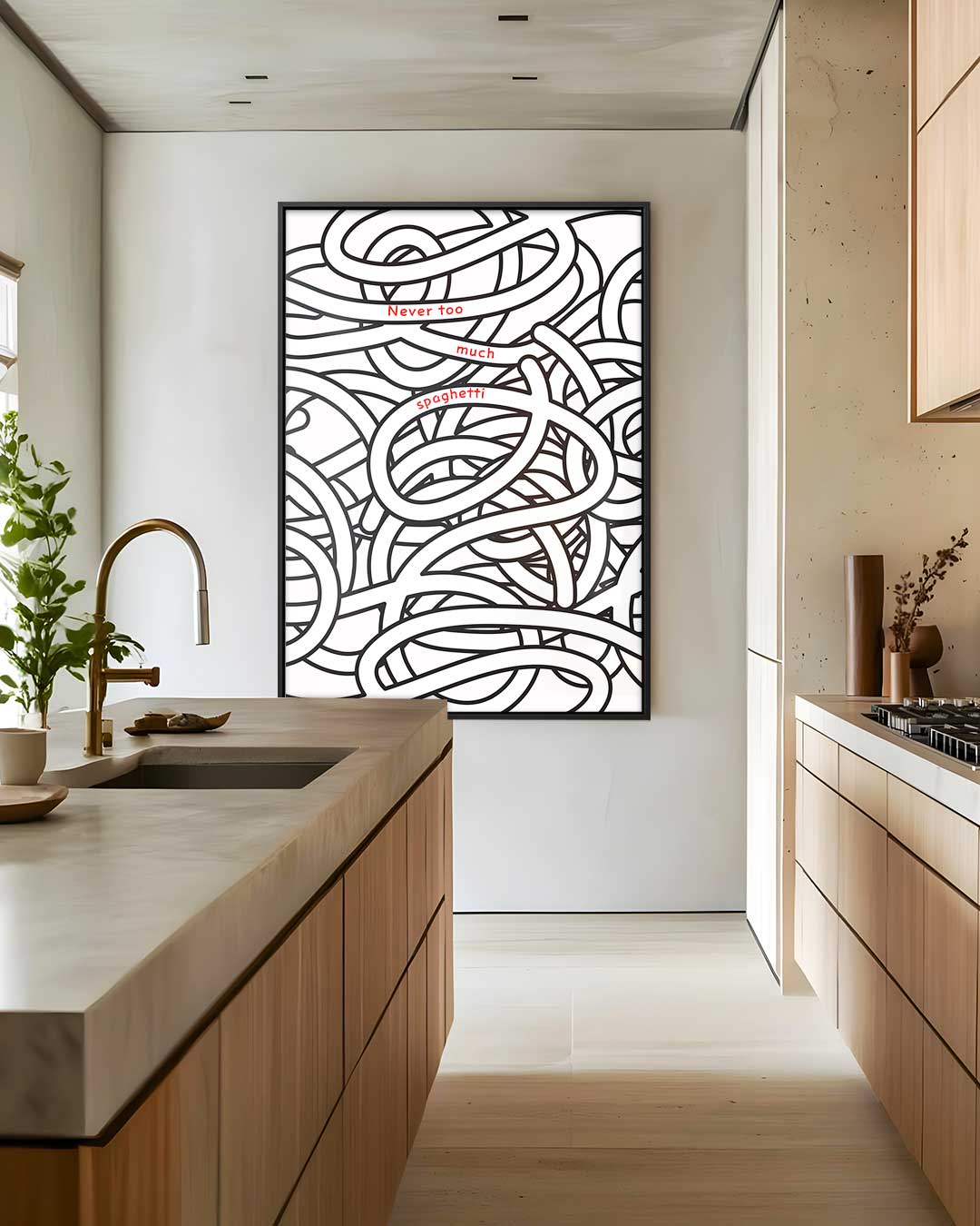 Spaghetti Dromen Kunstwerk-canvas-dibond-plexiglas-wanddecoratie-WallArtistic