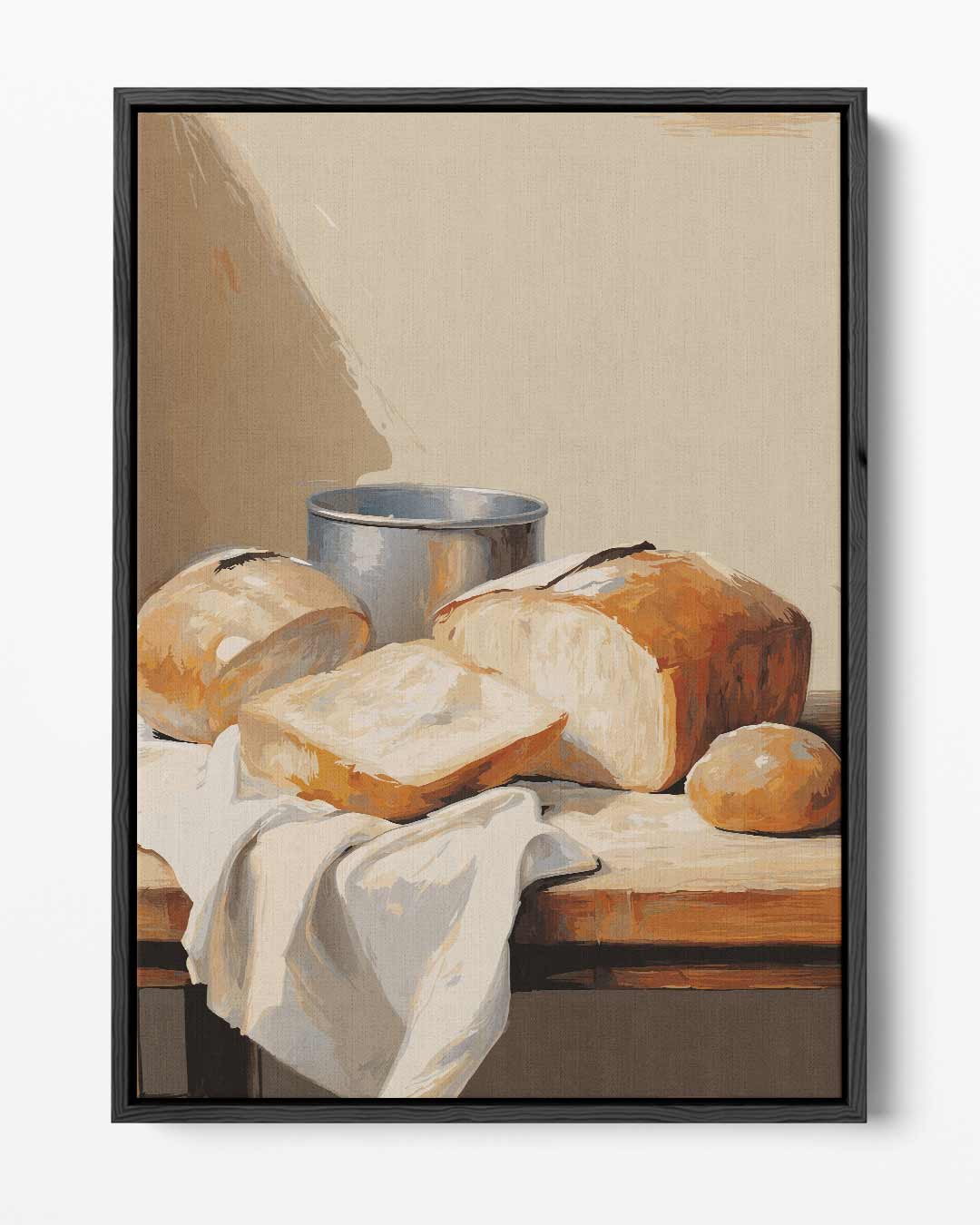 Gezellige Broodstilleven Kunstwerk-canvas-dibond-plexiglas-wanddecoratie-WallArtistic