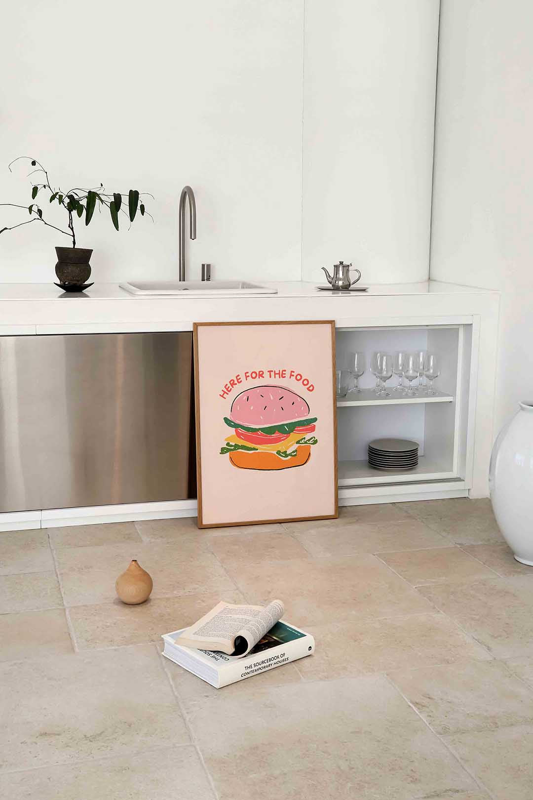 Burger illustratie Poster