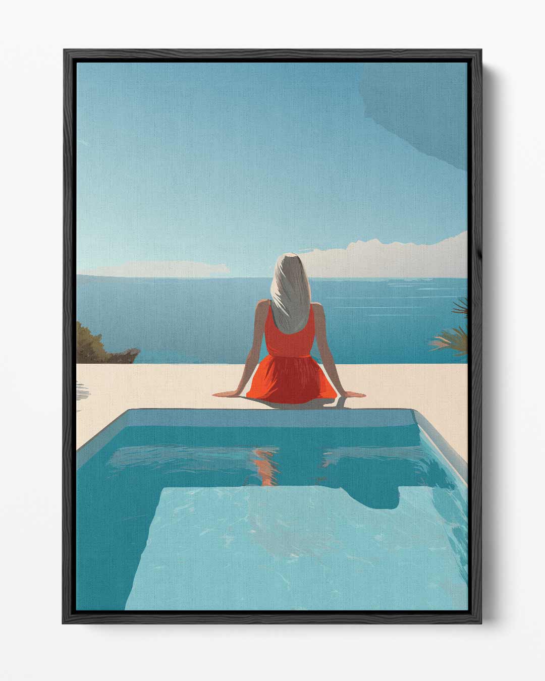 Zomer aan de Oceaan Kunstwerk-canvas-dibond-plexiglas-wanddecoratie-WallArtistic