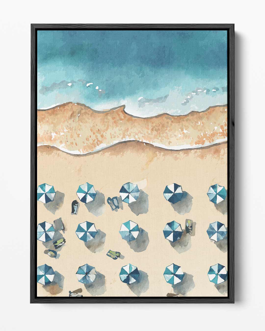 Strandparadijs van Boven Kunstwerk-canvas-dibond-plexiglas-wanddecoratie-WallArtistic