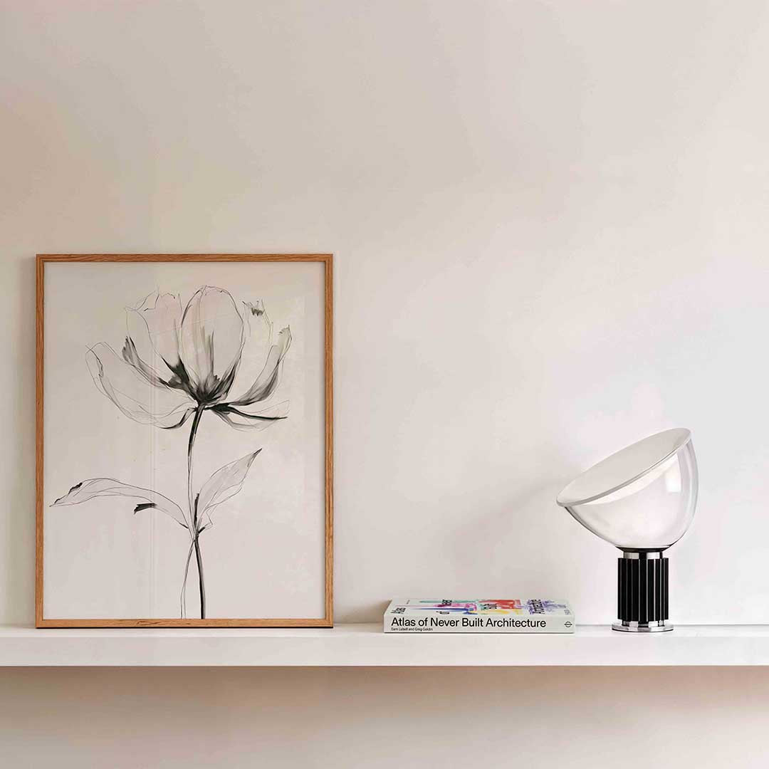 Bloem in zwart wit Poster