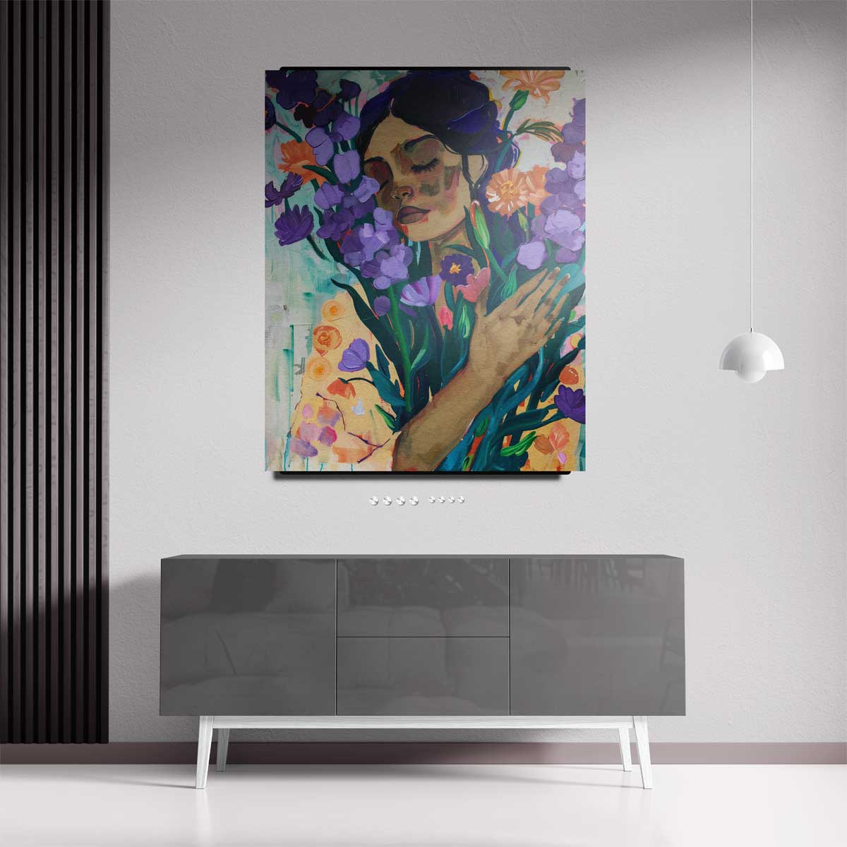 Bloemen en Dromen Kunstwerk-canvas-dibond-plexiglas-wanddecoratie-WallArtistic