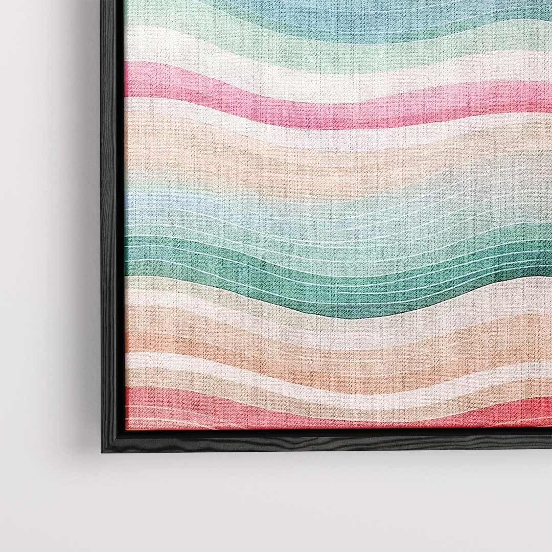 Zomerse Golven Kunstwerk-canvas-dibond-plexiglas-wanddecoratie-WallArtistic