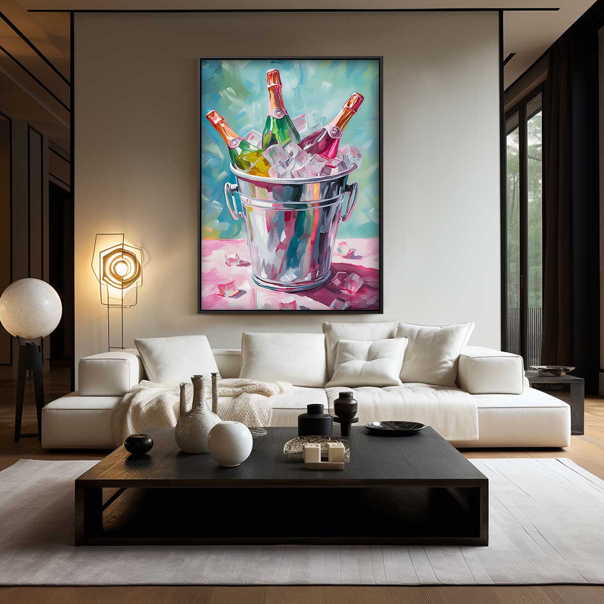 Verfrissende Bubbelstijl Kunstwerk-canvas-dibond-plexiglas-wanddecoratie-WallArtistic