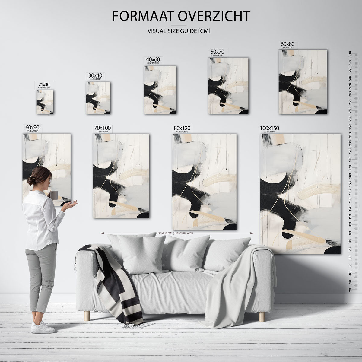 Abstracte vormen Poster