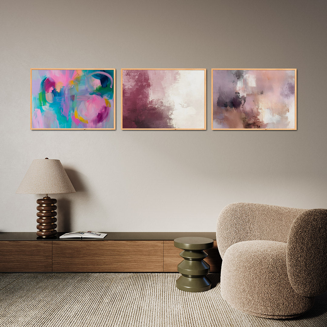 Kleurrijke vormen Posterset