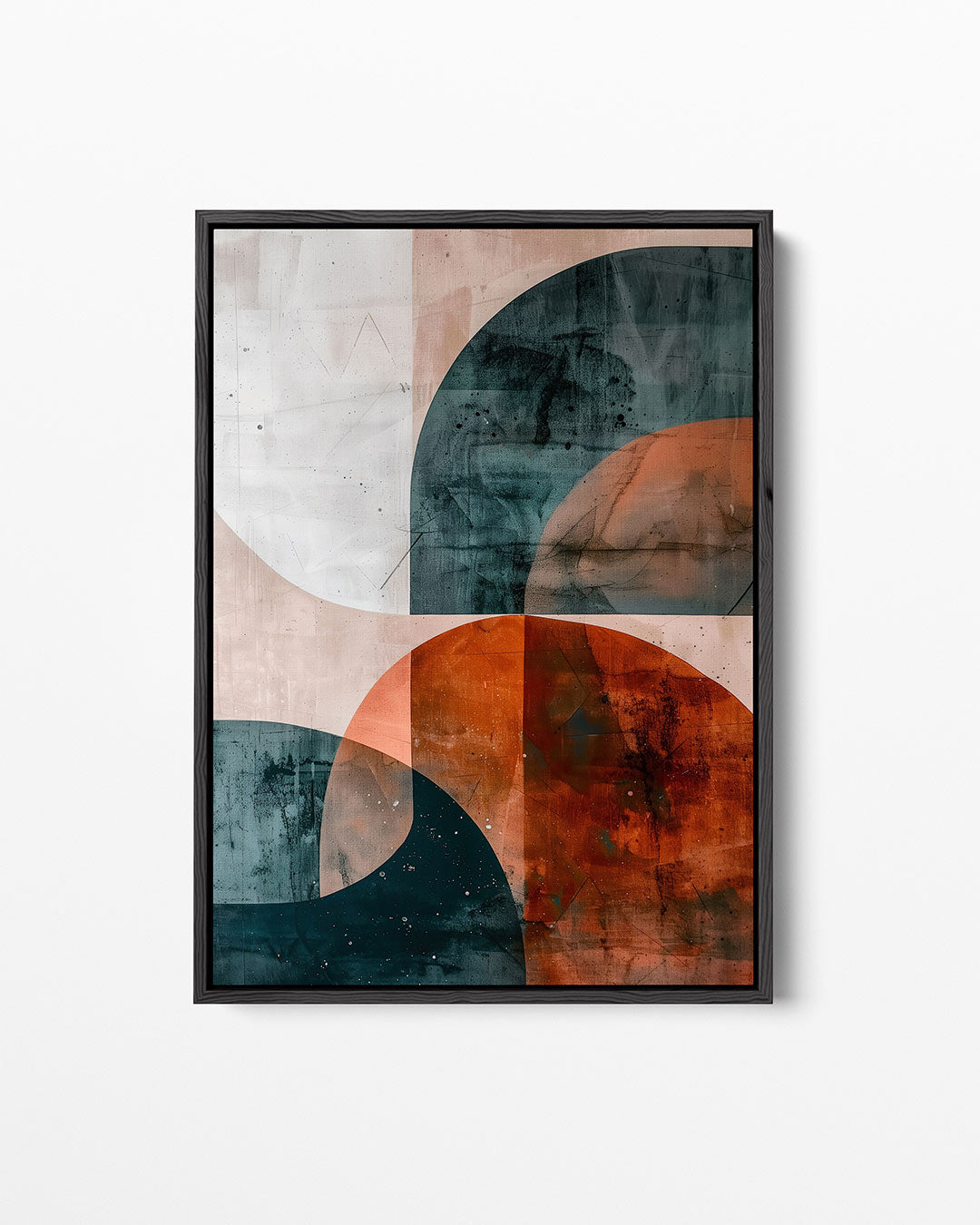 Geometrische vormen compositie Kunstwerk