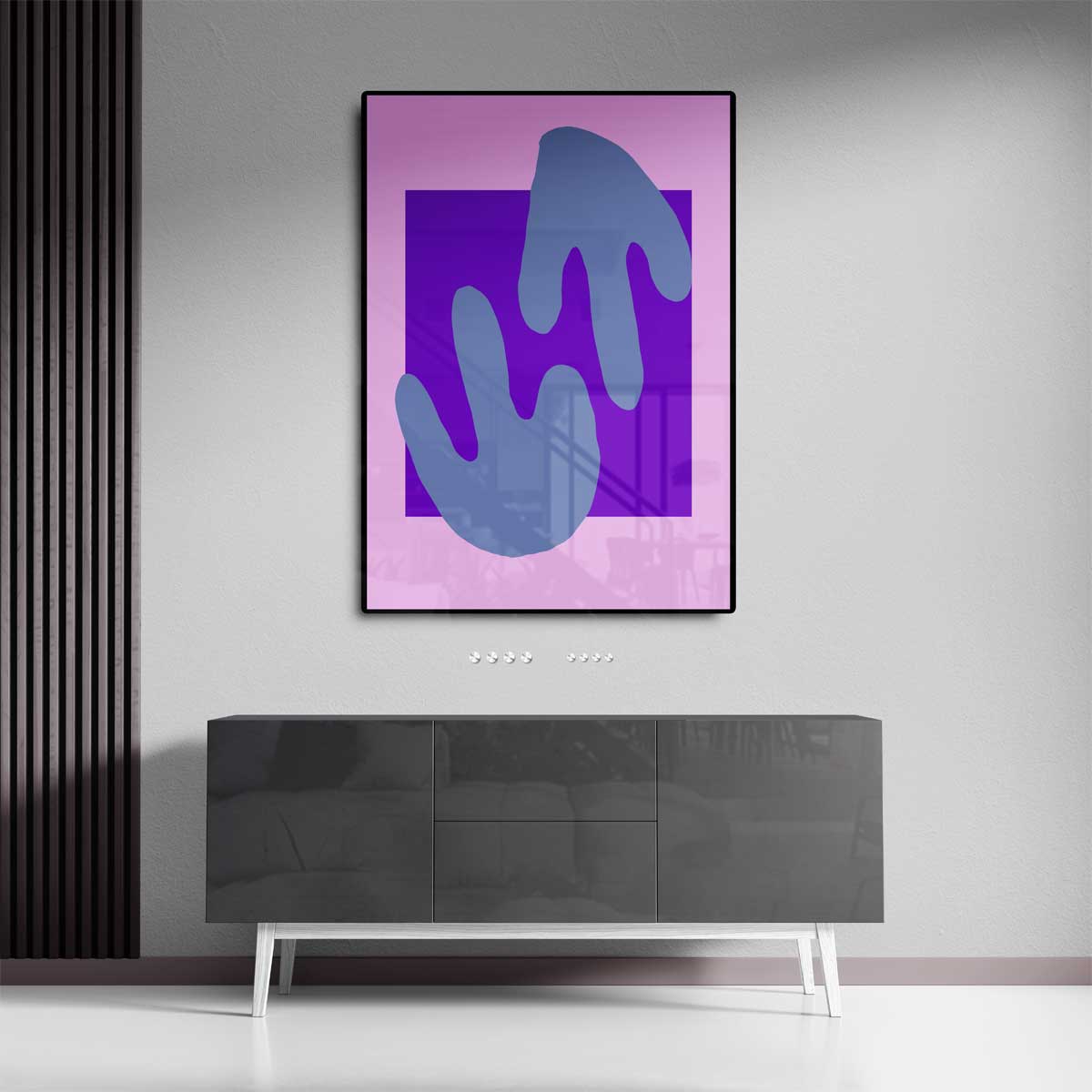 Abstracte Vormen in Pastel Kunstwerk-canvas-dibond-plexiglas-wanddecoratie-WallArtistic