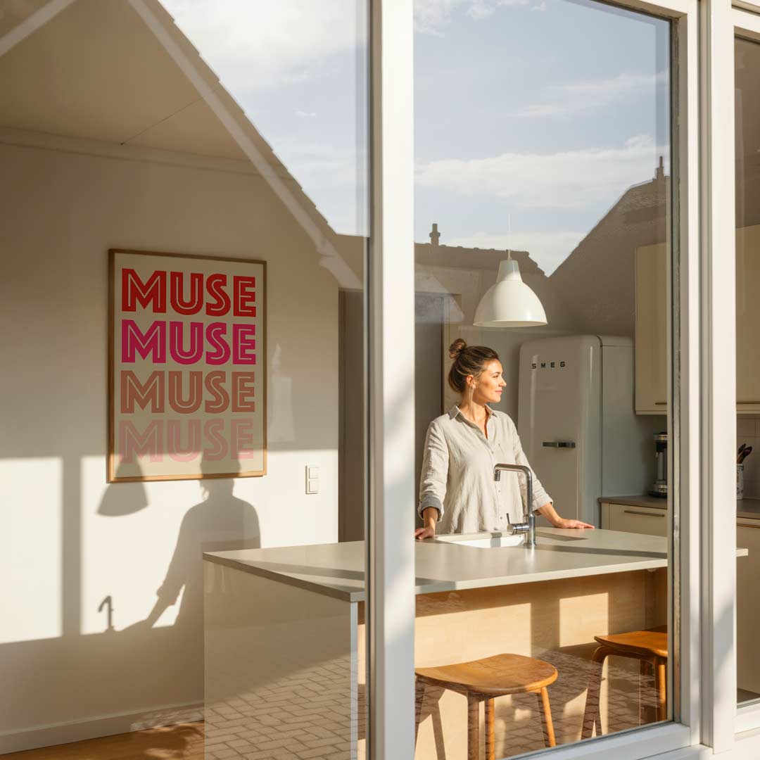 Inspirerende Muse Poster-WallArtistic