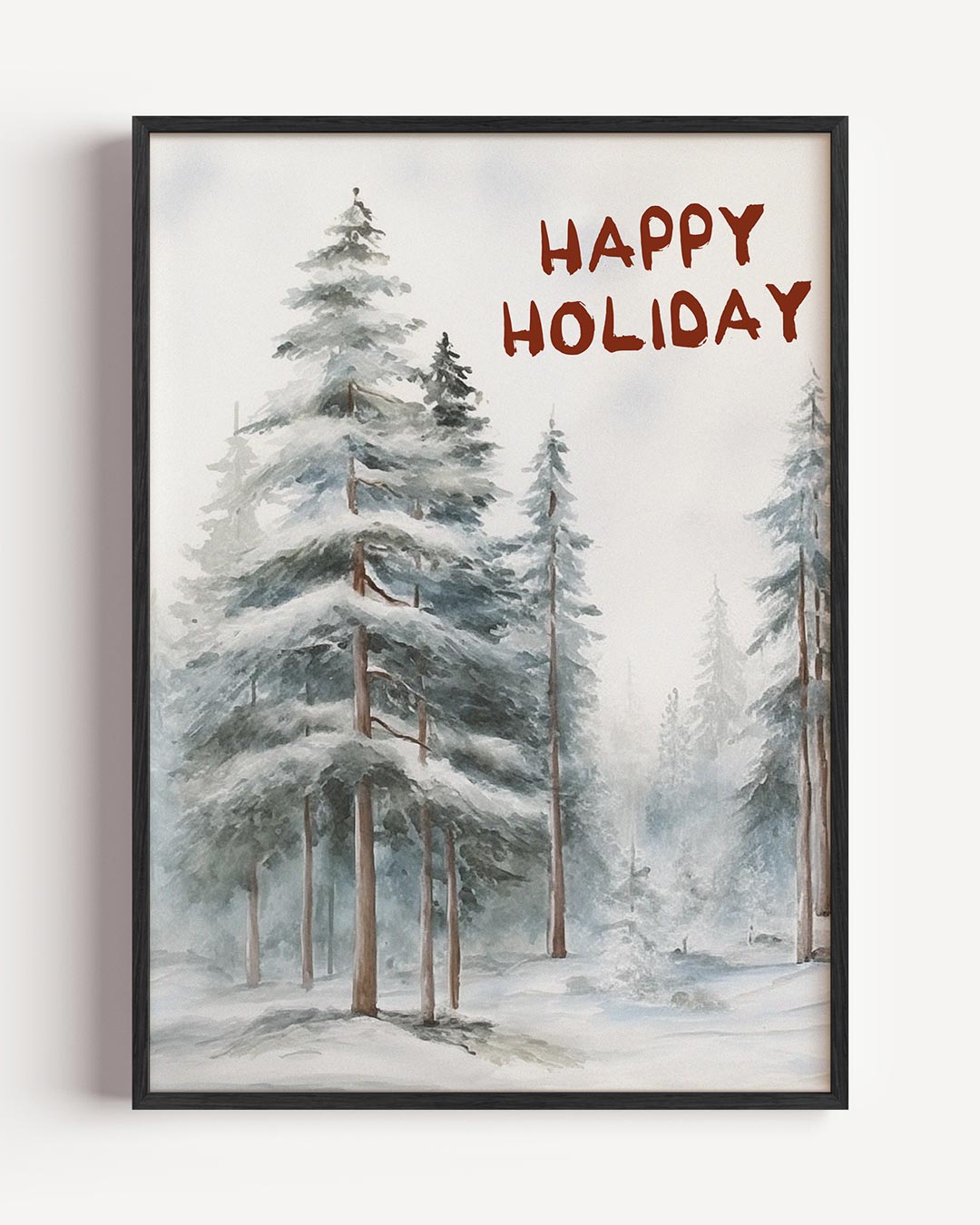 Winterse Kerstposter-WallArtistic