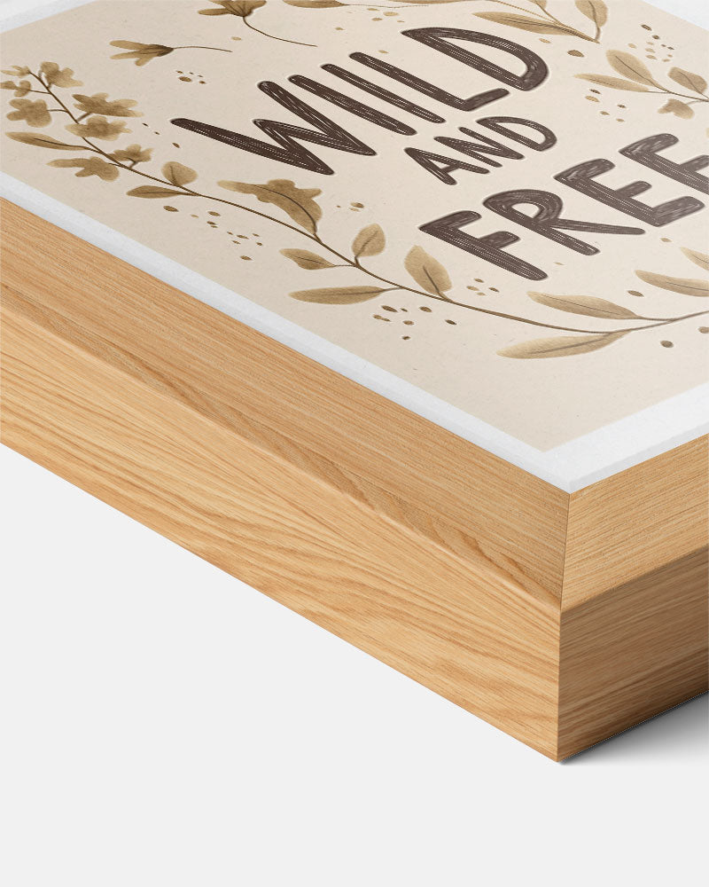 Wild and Free Boho Poster