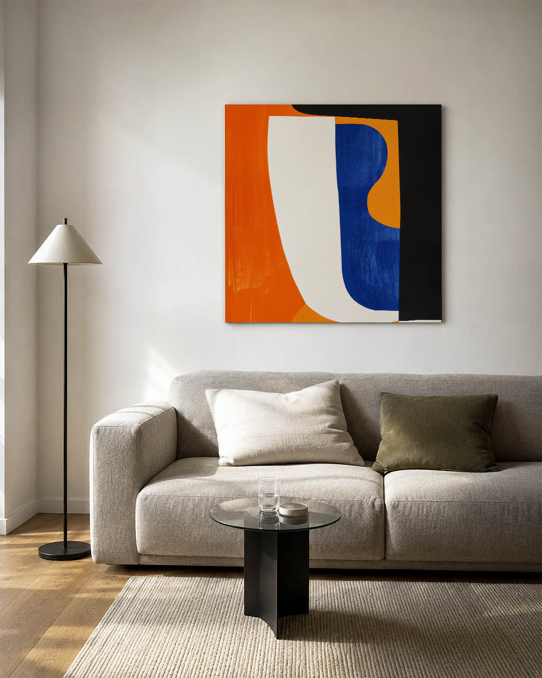 Vormenspel in kleur Kunstwerk