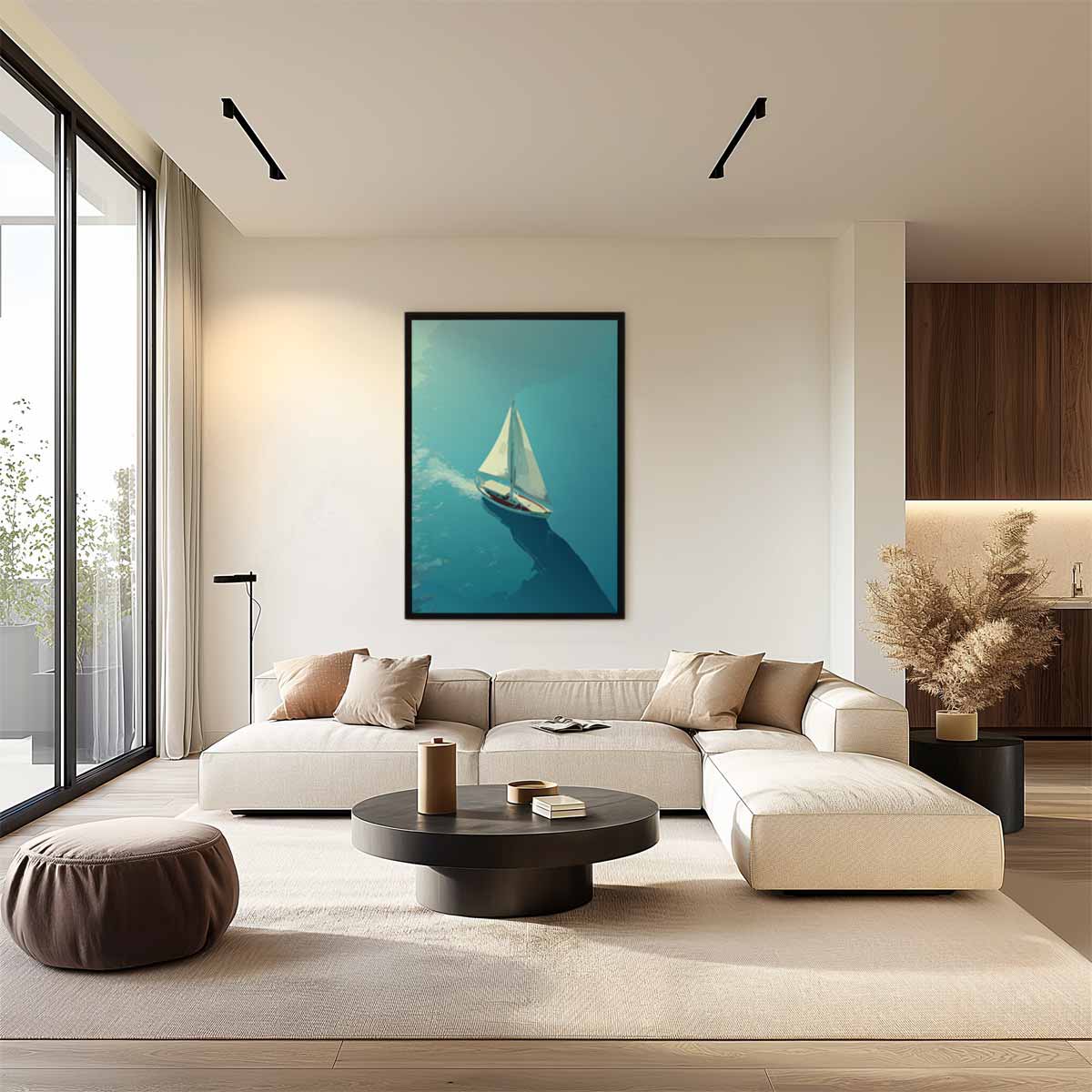 Zacht Briesje op Zee Kunstwerk-canvas-dibond-plexiglas-wanddecoratie-WallArtistic