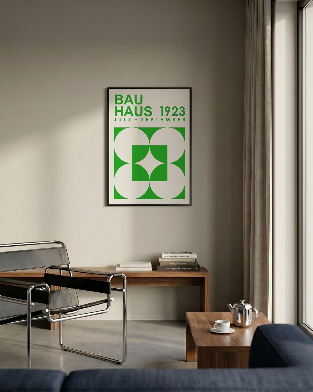 Groene cirkelpatronen Poster