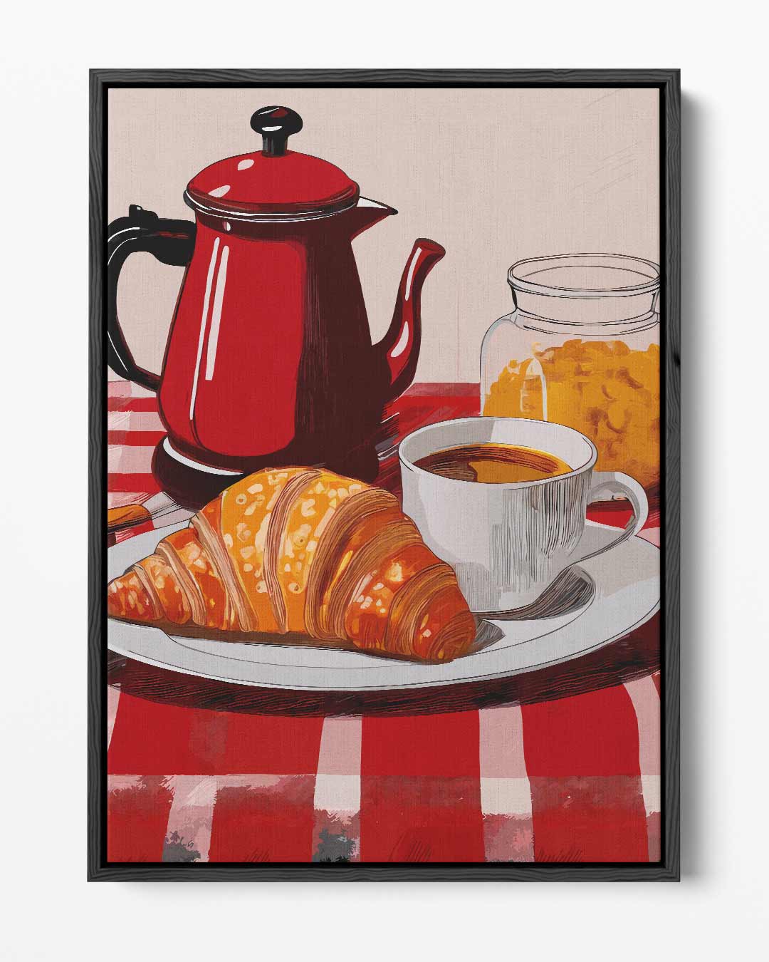 Ontbijtgeluk Kunstwerk-canvas-dibond-plexiglas-wanddecoratie-WallArtistic