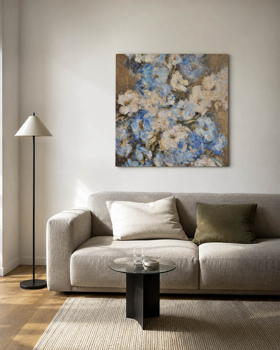 Bloemrijke compositie Kunstwerk