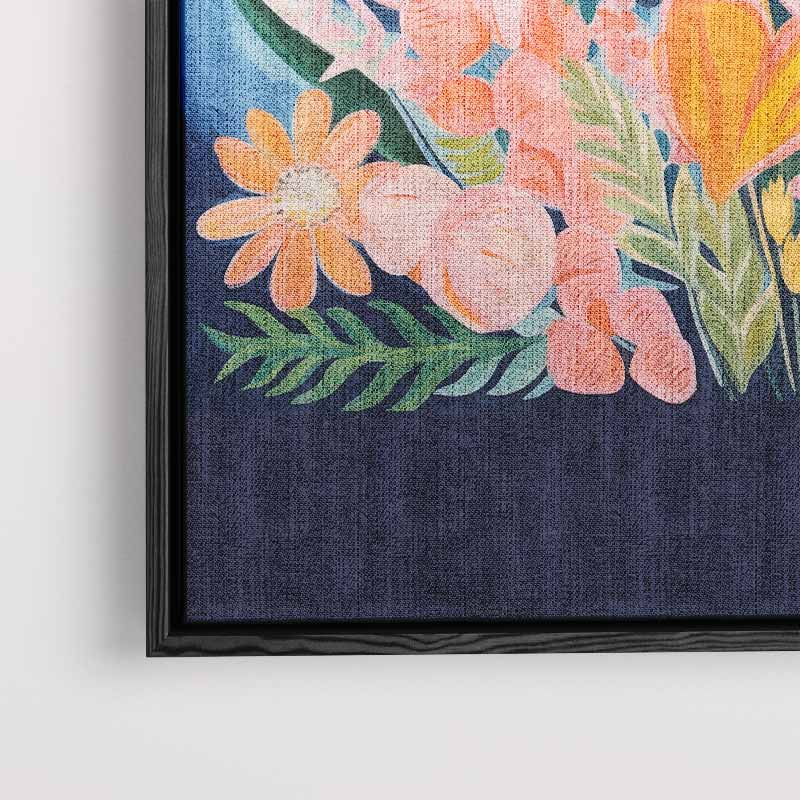 Vrolijke Bloemenpracht Kunstwerk-canvas-dibond-plexiglas-wanddecoratie-WallArtistic