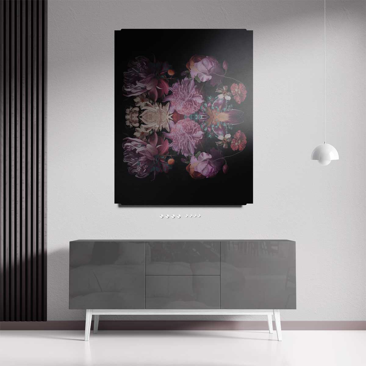 Bloemenpracht Symfonie Kunstwerk-canvas-dibond-plexiglas-wanddecoratie-WallArtistic