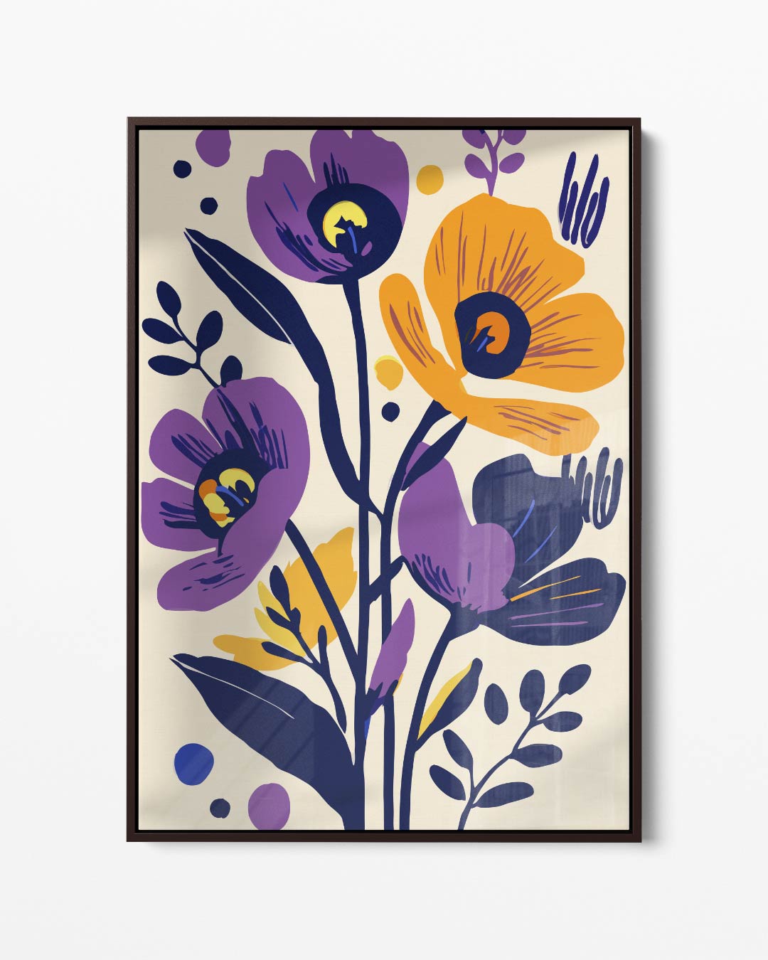 Bloemen Symphony Kunstwerk-canvas-dibond-plexiglas-wanddecoratie-WallArtistic
