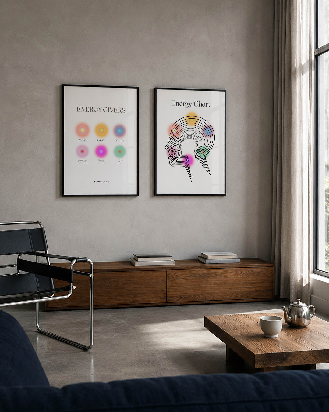 Kleurvolle cirkelharmonie Posterset