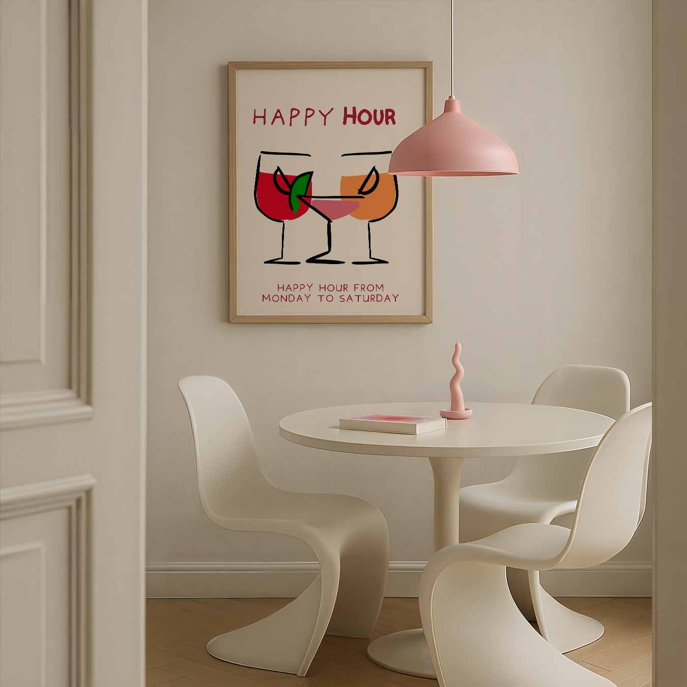 Happy Hour Cocktail Poster