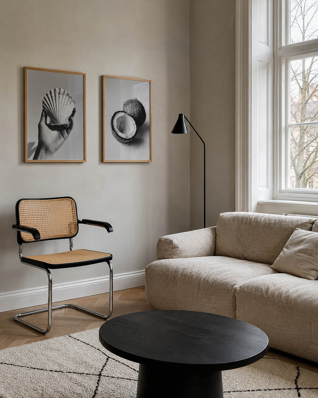 Hand en schelp Posterset