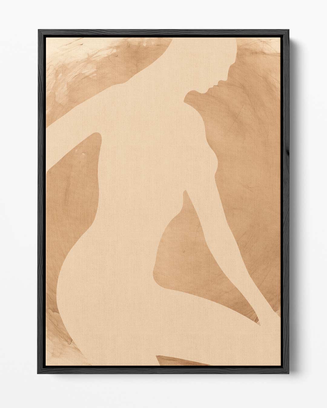 Elegante Silhouet in Neutrale Tinten Kunstwerk-canvas-dibond-plexiglas-wanddecoratie-WallArtistic
