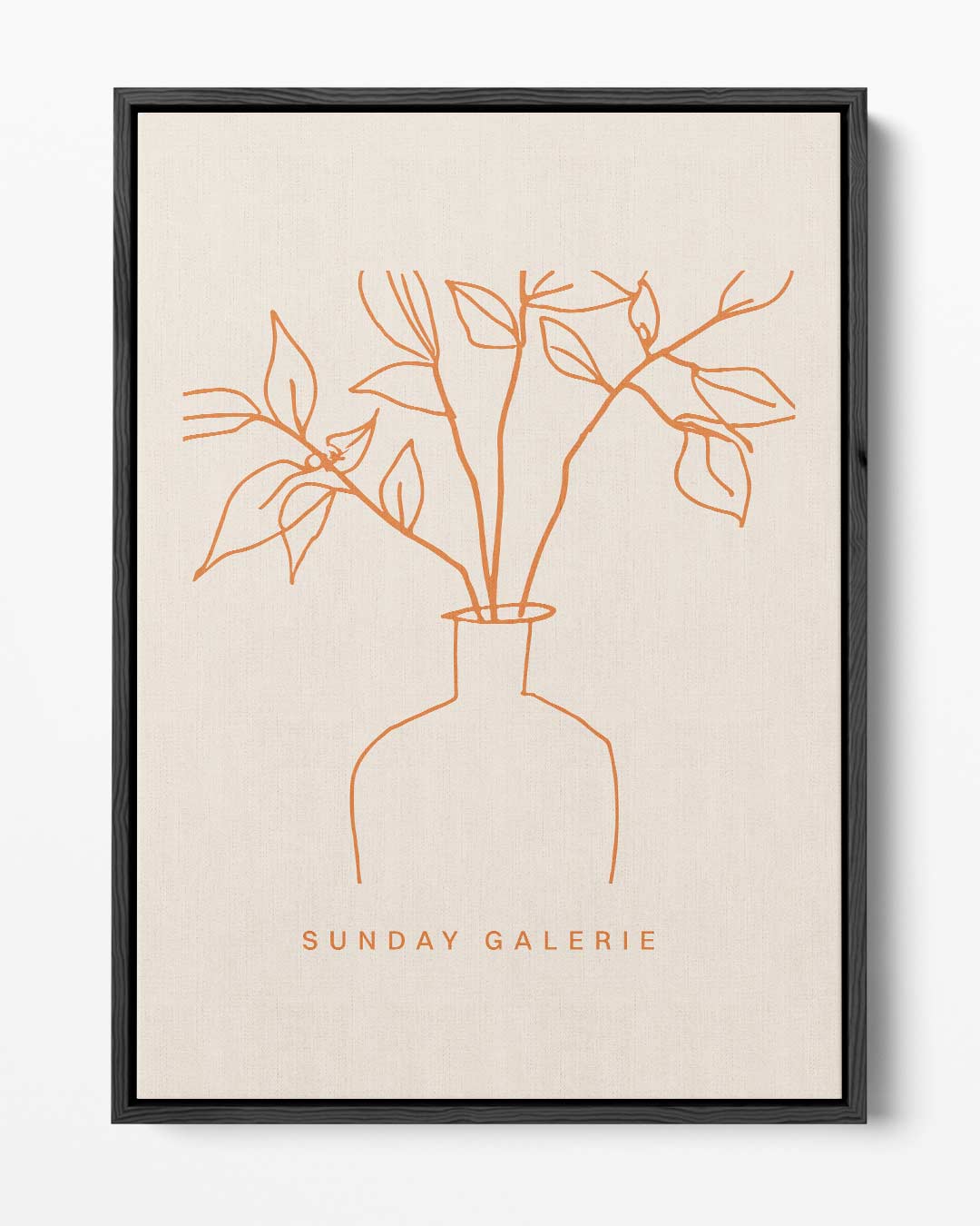 Simpele Vaas Illustratie Kunstwerk-canvas-dibond-plexiglas-wanddecoratie-WallArtistic