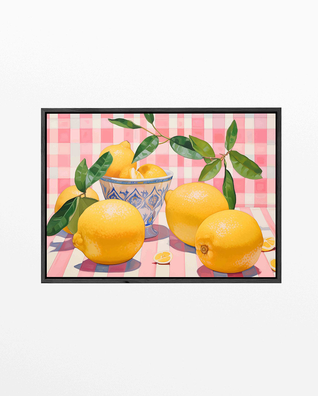 Citroenen en bladeren Kunstwerk