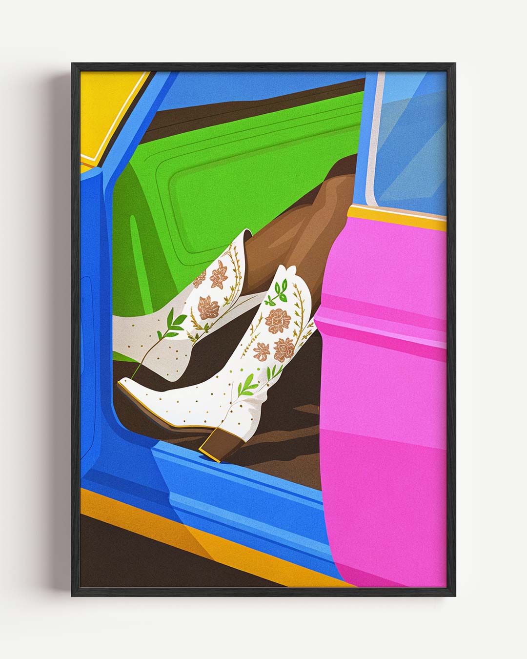 Vrolijke Cowboy Stijl Poster