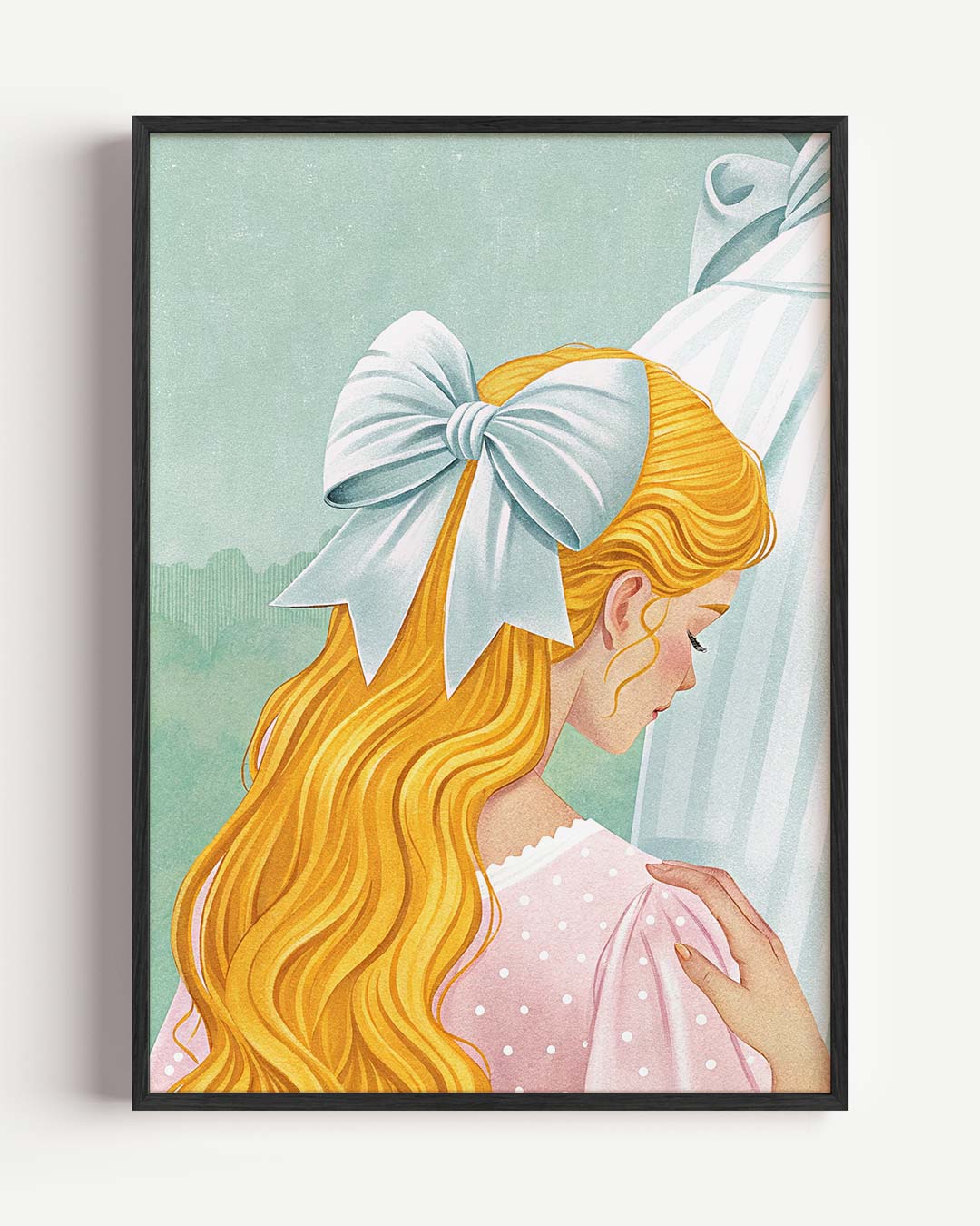 Elegant Vintage Meisje Poster