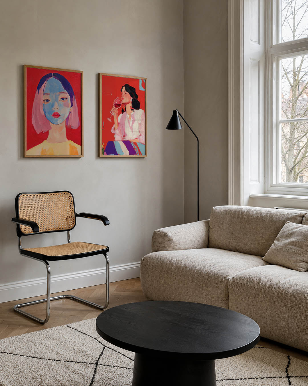 Kleurrijk portret Posterset