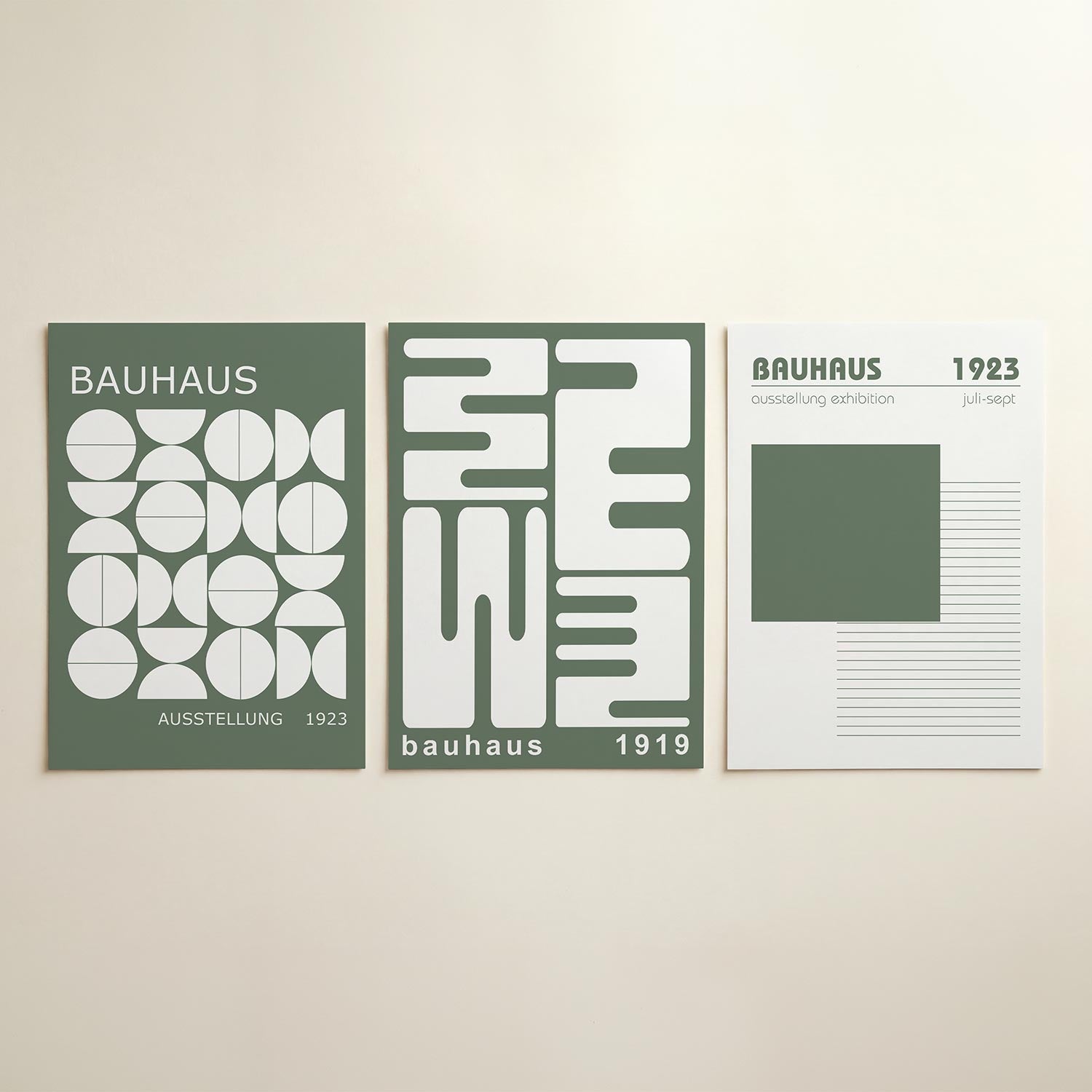 Vormen en vlakken Posterset