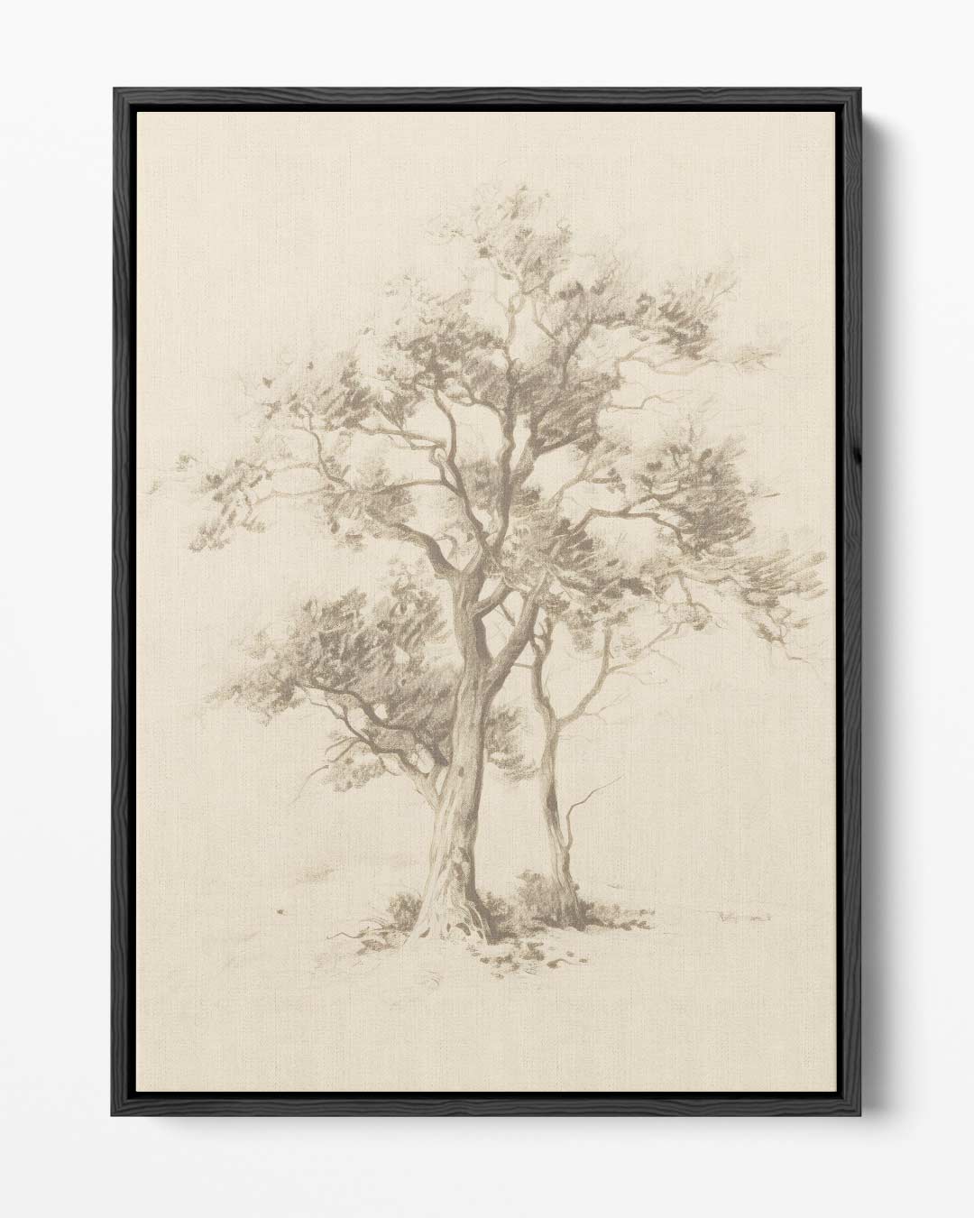 Mystieke Bomen Tekening Kunstwerk-canvas-dibond-plexiglas-wanddecoratie-WallArtistic