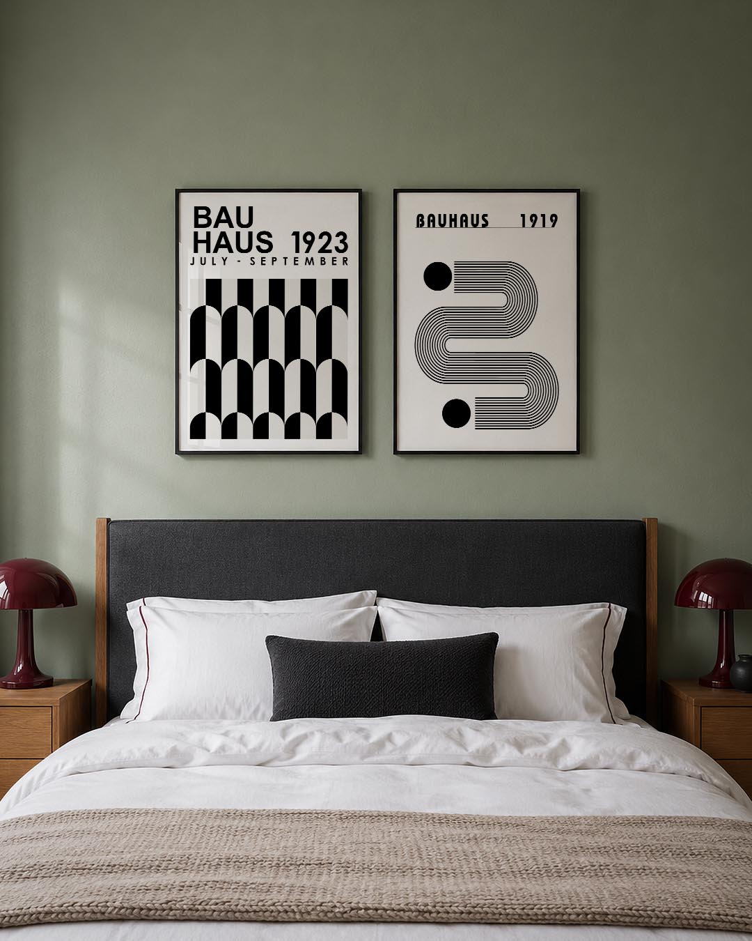 Zwart wit ritme Posterset