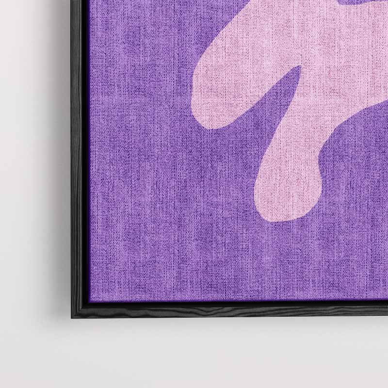 Vrolijke Vormen in Paars en Roze Kunstwerk-canvas-dibond-plexiglas-wanddecoratie-WallArtistic