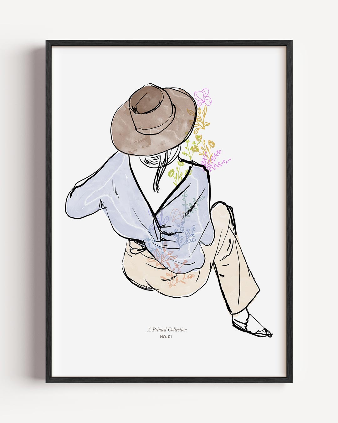 Stijlvolle Vrouwelijke Illustratie Poster-WallArtistic