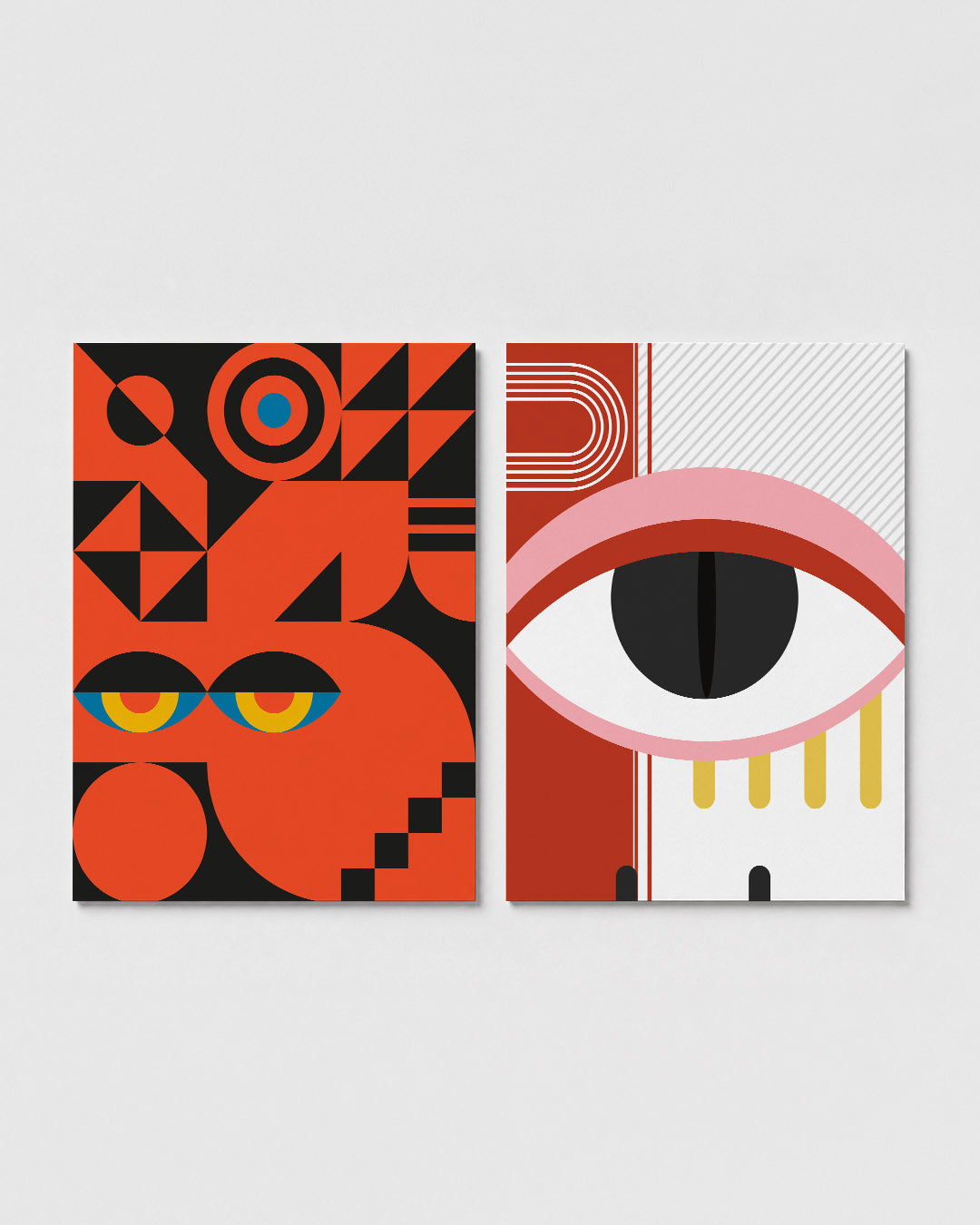 Vormen en kleurvlakken Posterset
