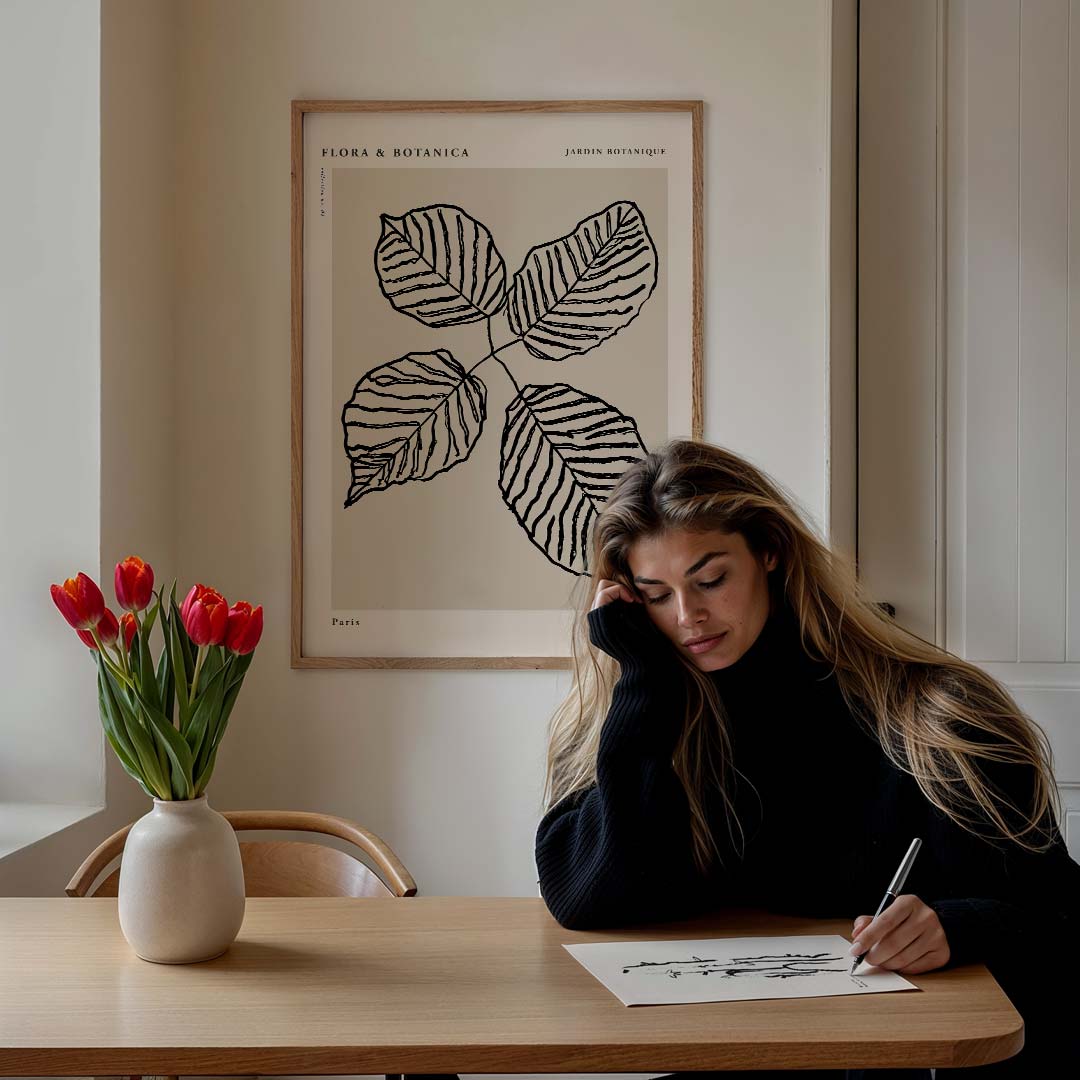 Botanische Bladeren Kunstposter-WallArtistic