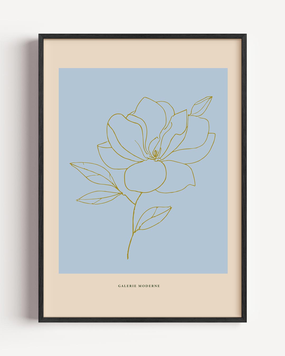 Elegante Bloemenlijntekening Poster-WallArtistic