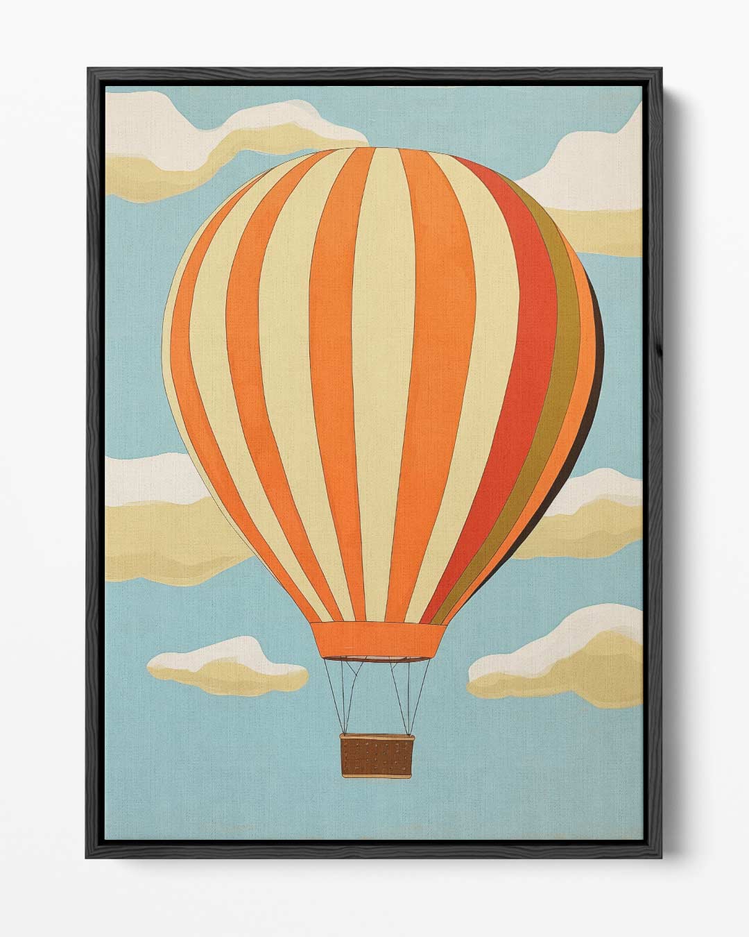 Vrolijke Luchtballon Kunstwerk-canvas-dibond-plexiglas-wanddecoratie-WallArtistic