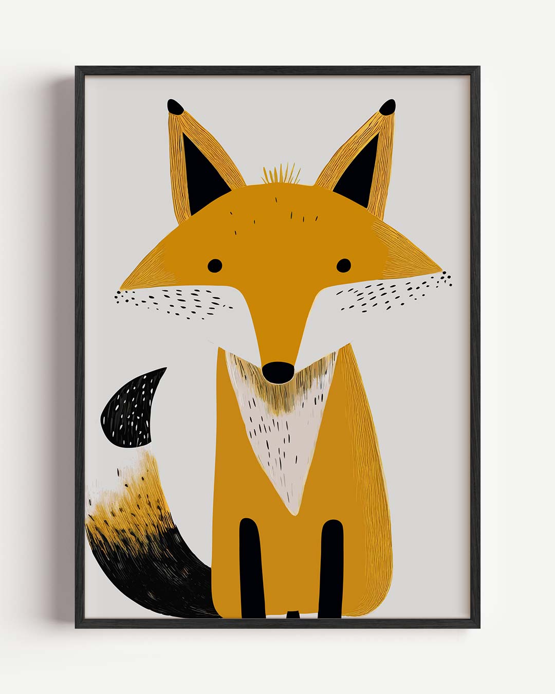 Schattige Vos Illustratie Poster