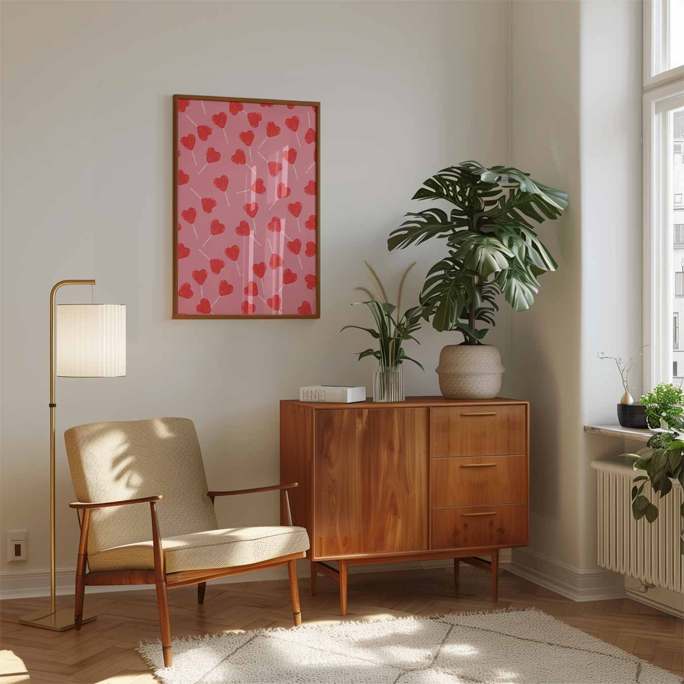 Zoete Hartjes Lolly Poster
