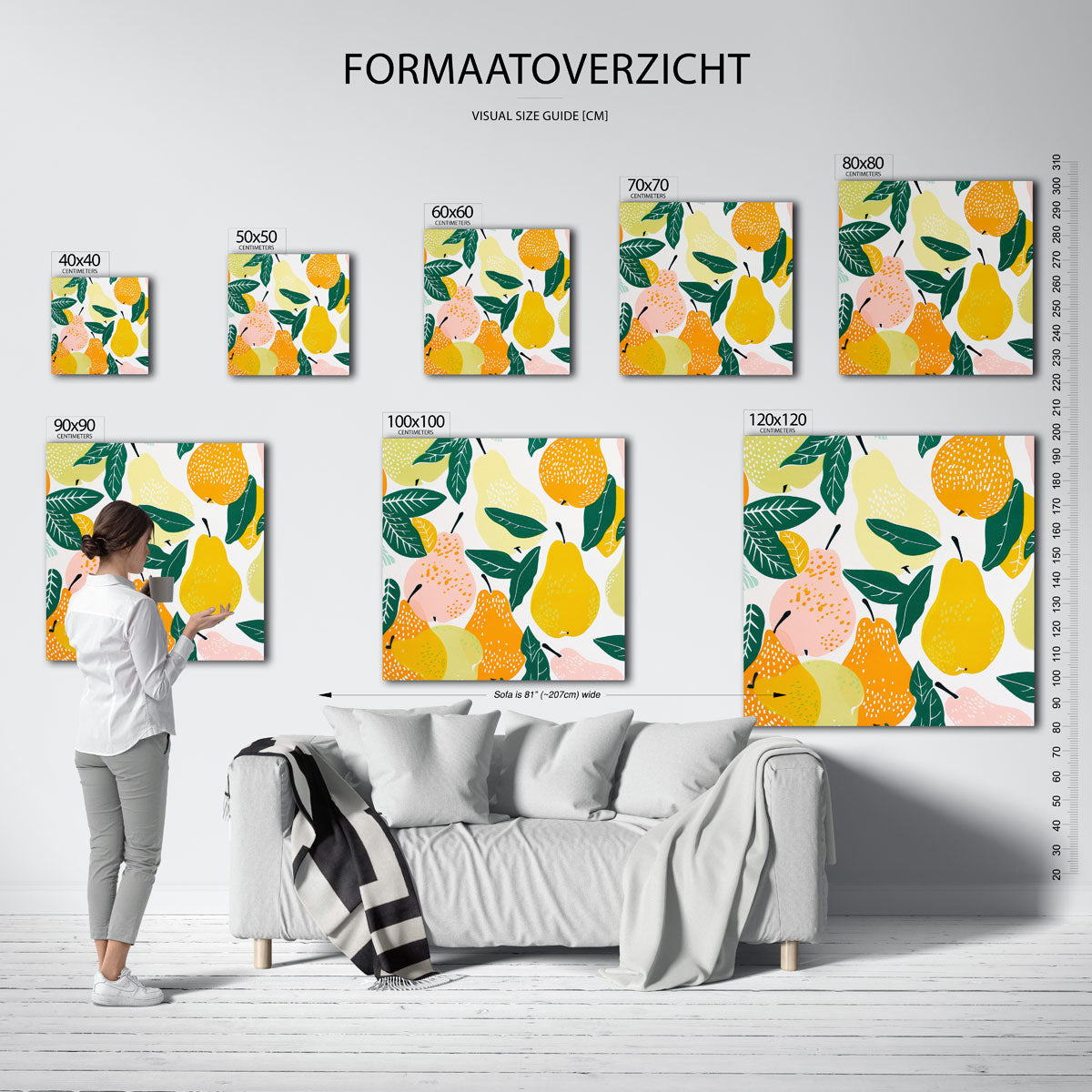 Fruit en bladeren Poster