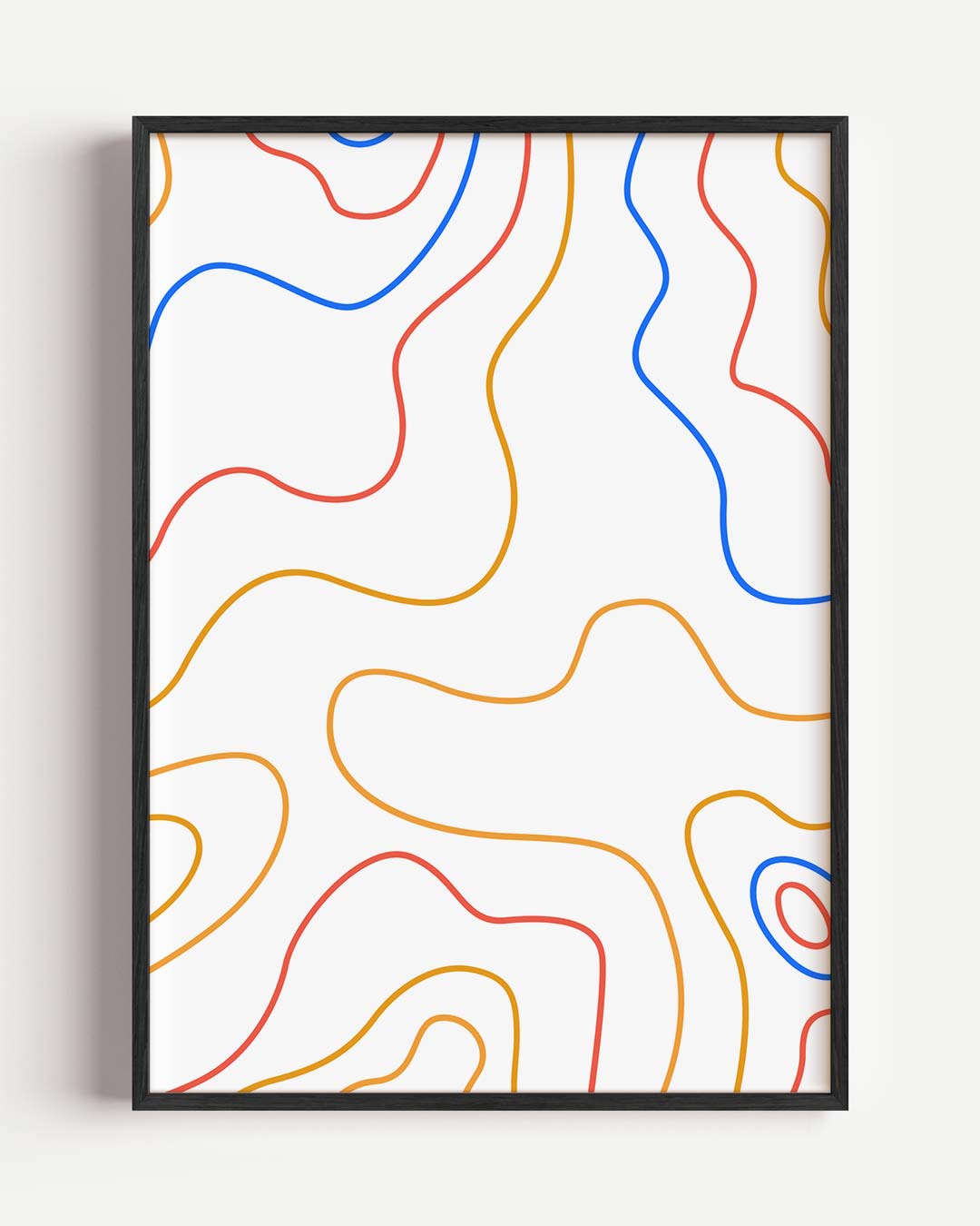 Kleurrijke Lijnkunst Wanddecoratie Poster