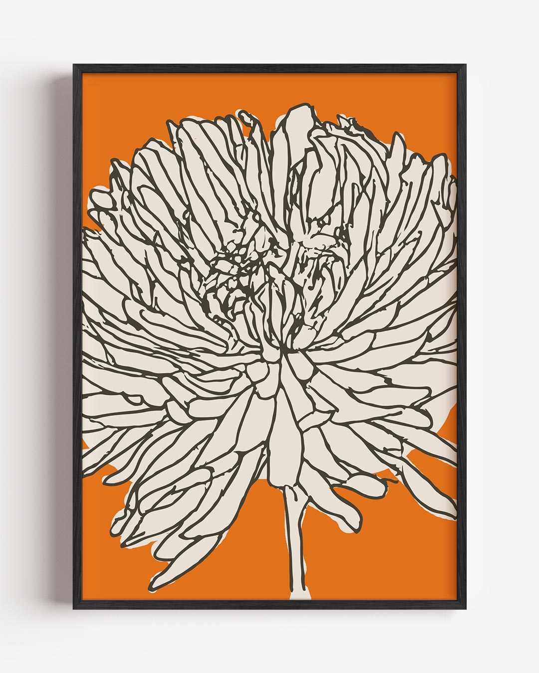 Bloemendroom in Oranje Poster-WallArtistic